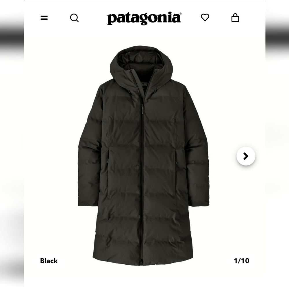 Brand New Patagonia Women's Jackson Glacier Parka. Size Medium. Black.